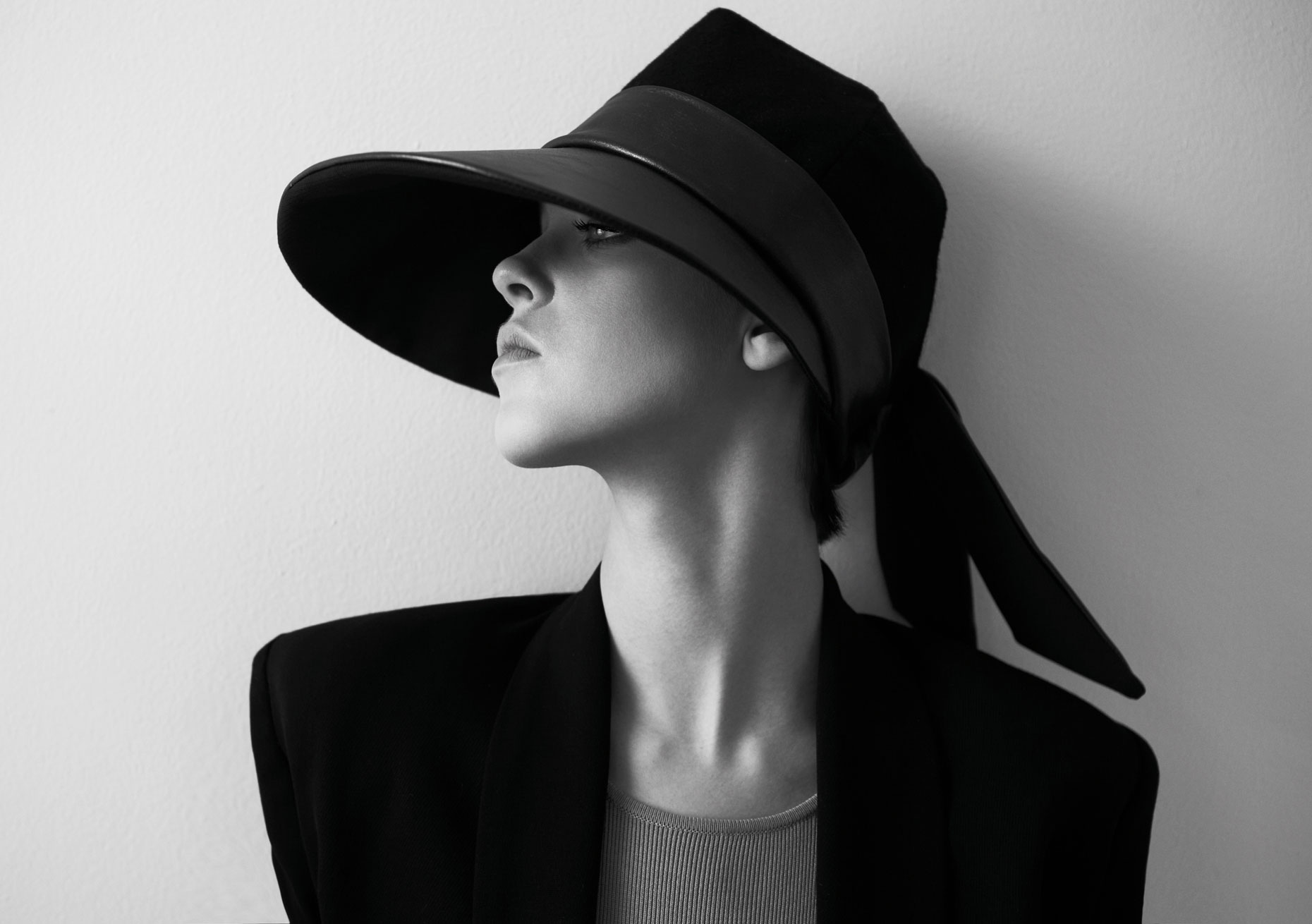 Profile with Hat